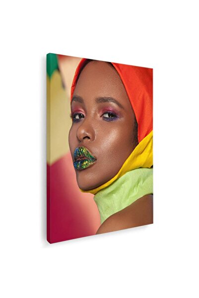 Tablou Canvas Tablou portret femeie cu machiaj creativ, cod 4330