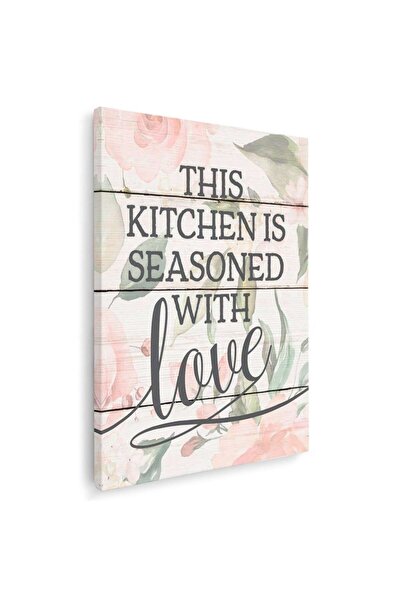 Tablou Canvas Tablou Această bucătărie este asezonată cu dragoste, cod 3914