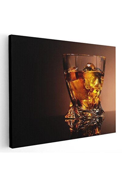 Tablou Canvas Tablou pahar whisky cu gheata, cod 4033
