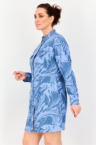 Levi's Women Abstract Shirt Dress, Multicolor