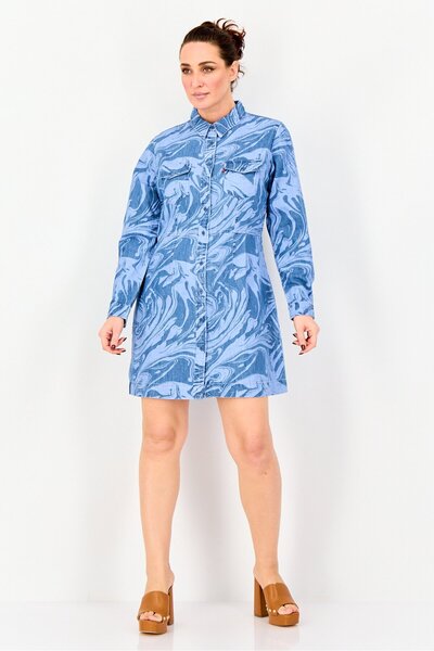 Levi's Women Abstract Shirt Dress, Multicolor
