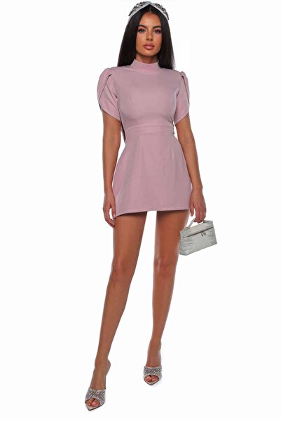 Prive Boutique Ροζ Φόρεμα με Γοητεία