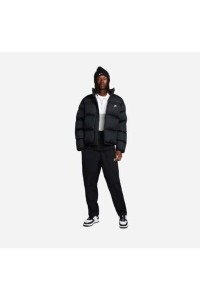 Nike Sportswear Club Men's Black Coat Fb7368 - 010