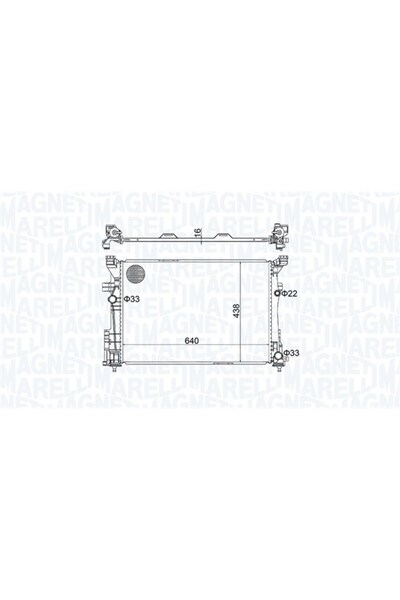 MAGNETİ Radiator, set filtre de schimb, Mercedes B-CLASS Sports Tourer (W246, W242)