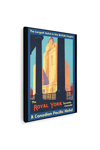 Tablou Canvas Royal York Hotel vintage, cod 5423
