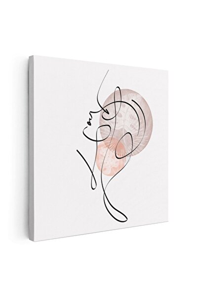 Tablou Canvas Tablou Boho minimalism silueta femeie, maro, cod 1303