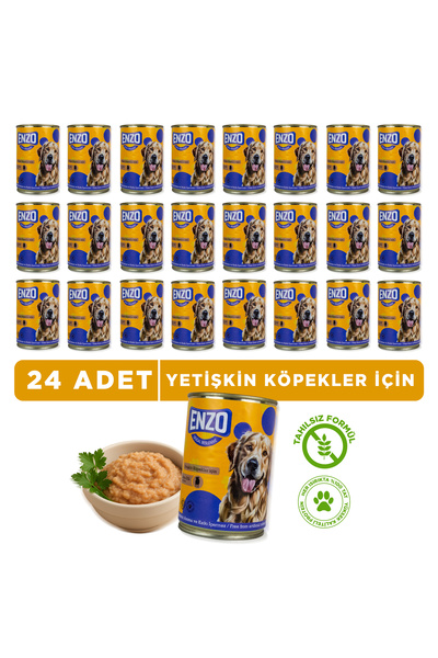 ENZO Dana Etli Konserve Köpek Maması 400 Gr X 24