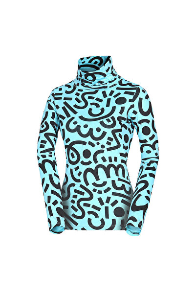 NORTHFINDER Women's ski-touring quick-drying T-shirt Dri-release® KRALOVA 2 alloverprint