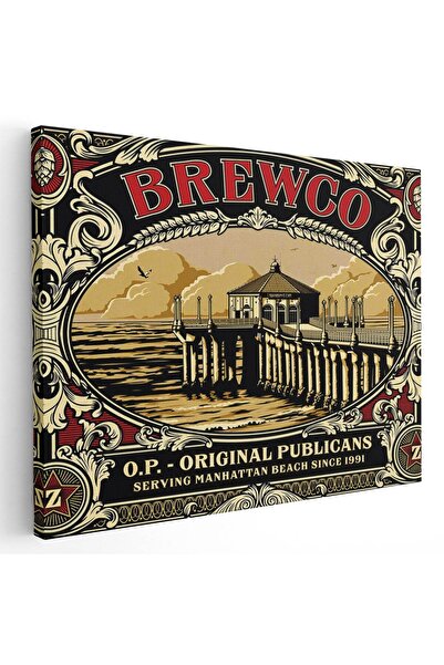Tablou Canvas Brewco vintage, cod 4125
