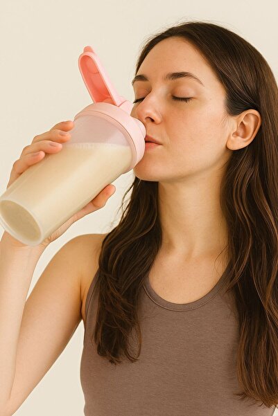 MDK Protein Shaker Bottle with Mixing Ball – 600ml Gym Water Bottle for Protein, Milo & Smoothies