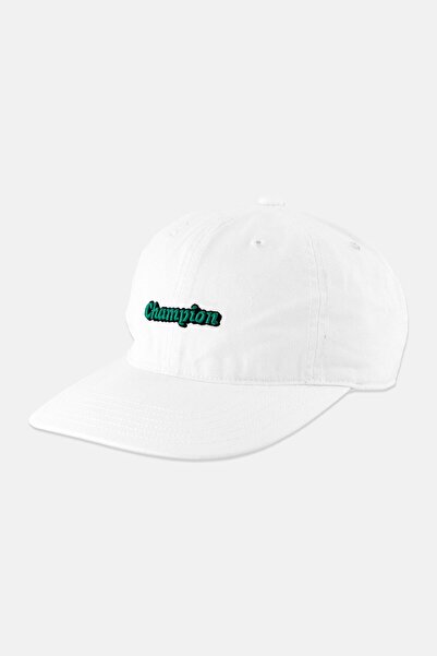 Champion Men Embroidered Logo Cap, White
