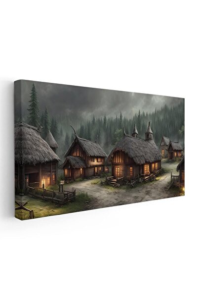 Tablou Canvas Tablou sat stravechi noaptea, cod 1746