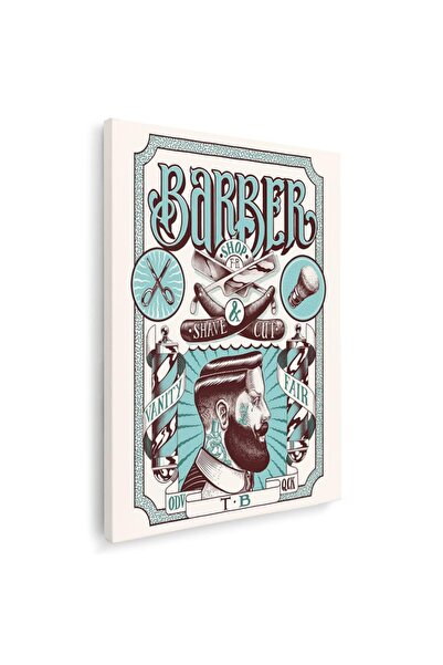 Tablou Canvas Barber Shop Tablou Shave&Cut Vintage, cod 2535