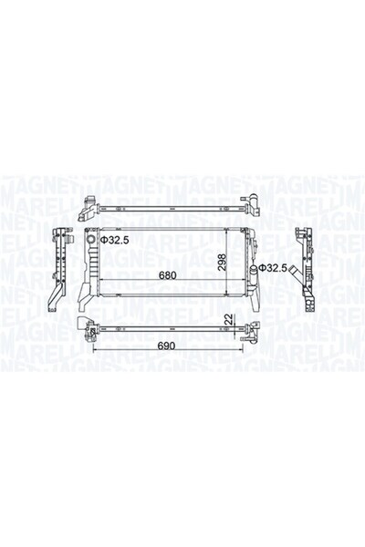 MAGNETİ Radiator, replacement filter set, MINI (F55)
