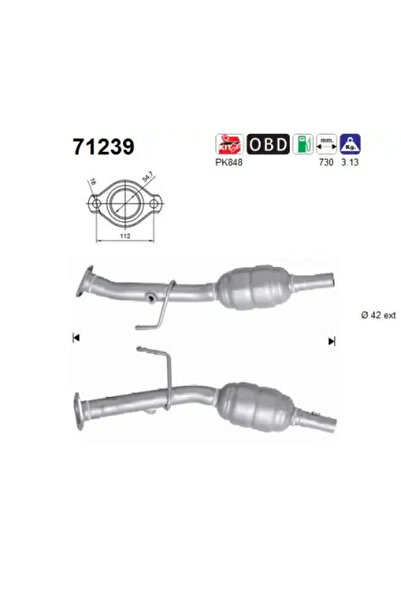 As Catalizator Mitsubishi Colt 6/Colt Czc 6 Smart Forfour