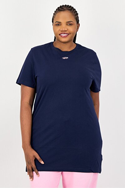Reebok Women Plus Size Short Sleeves Training Dress , Navy