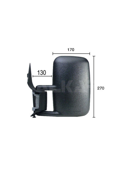 Alkar Oglinda Exterioara Stanga Mercedes-Benz Sprinter 4-T Bus/Sprinter 4-T