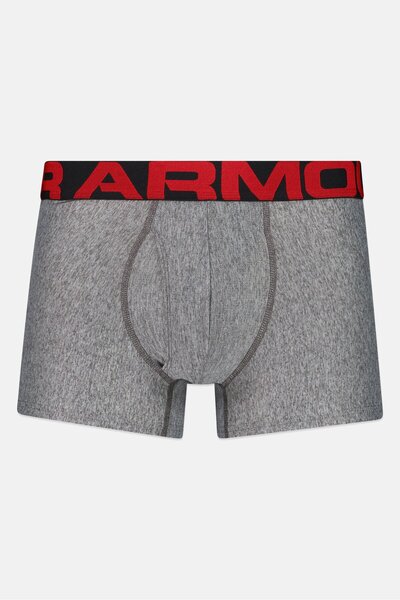 Under Armour Men 2 Pack 3 Inseam Brand Logo Boxer Briefs, Multicolor