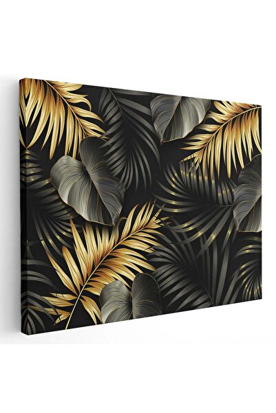 Tablou Canvas Frunze aurii exotice tablou, cod 2587