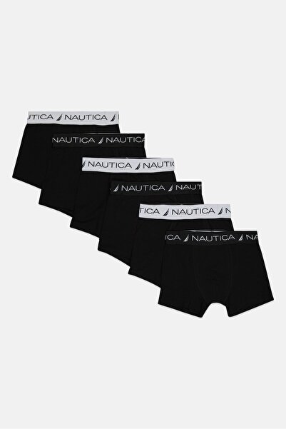 Nautica Kids Boy 6 Pack Brand Logo Trunks, Multicolor