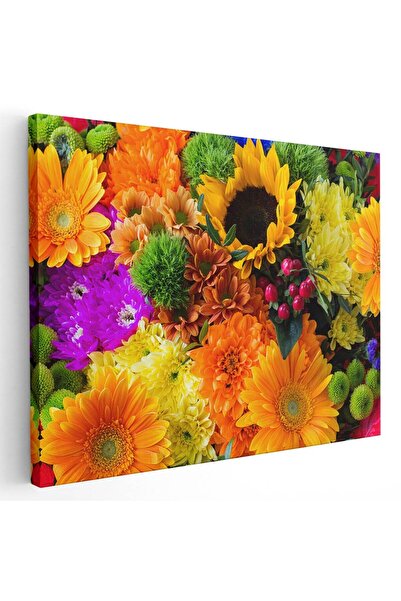 Tablou Canvas Tablou crizanteme floarea soarelui, cod 2658