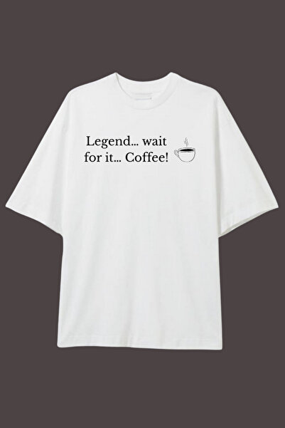 Dupe Design Μπλουζάκι Legend Wait HIMYM με στάμπα, Oversize, Unisex