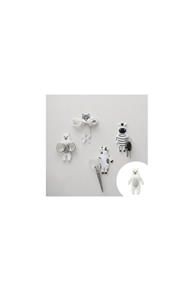 Rovitech Self-Adhesive Animal-Shaped Hook, Reusable Accessories Holder, Bear