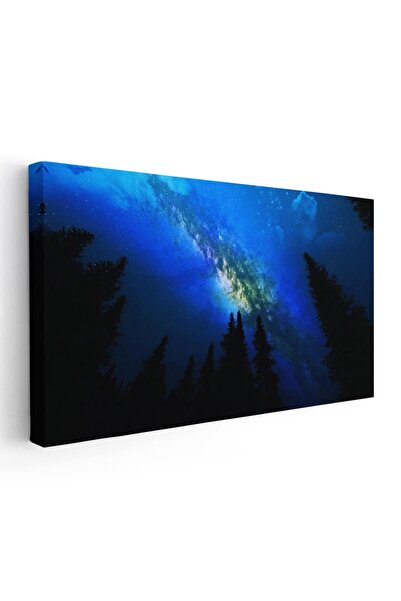 Tablou Canvas Tablou cu Calea Lactee peste padure, cod 5304
