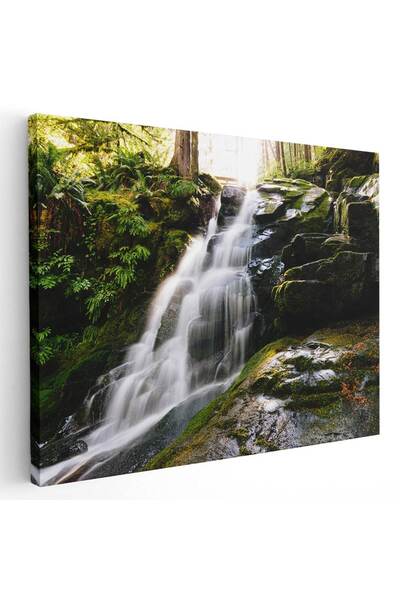 Tablou Canvas Tablou peisaj cascada in padure, cod 3135