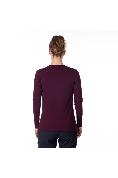 NORTHFINDER Women's cotton t-shirt with print Faye winemelange