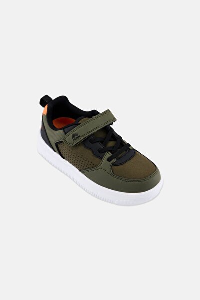 RBX حذاء جري للأولاد بإغلاق فيلكرو، لون زيتوني