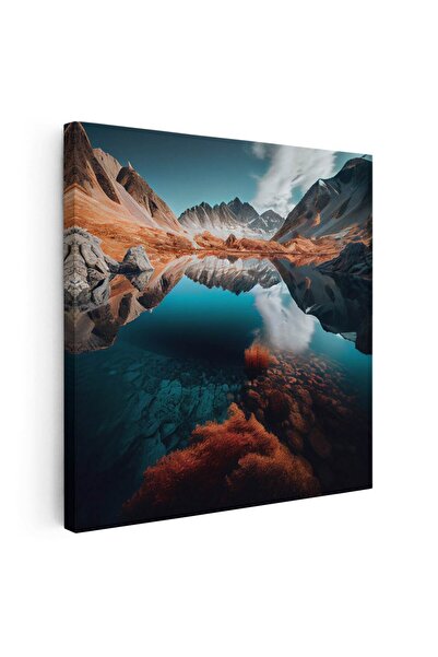 Tablou Canvas Tablou peisaj montan cu lac, cod 5525