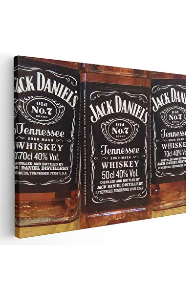 Tablou Canvas Tablou sticle Jack Daniels detaliu, cod 4088