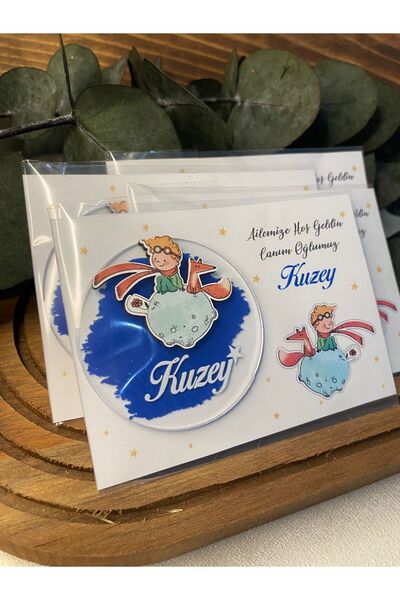 Gizem Graphic Küçük Prens Temalı Erkek Bebek Pleksi Magnet 20'li Paket