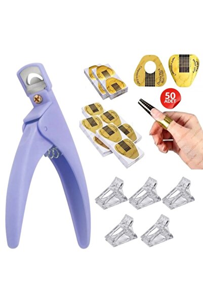 Sibelon Tips Makası Yapıştırıcı ve Tips Mandalı - 3 lü Set