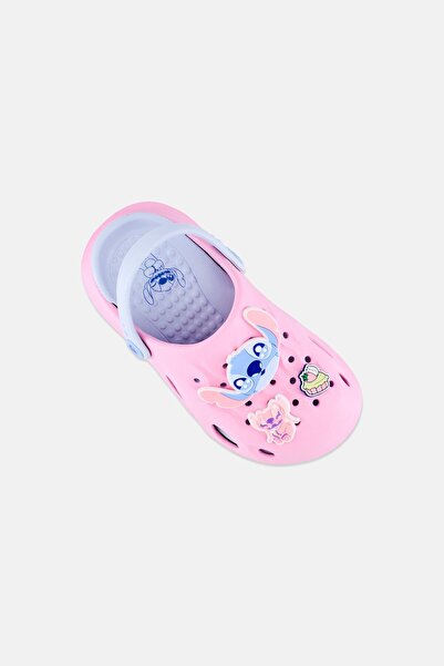 Disney Kids Girl Stitch Slingback Clogs, Pink