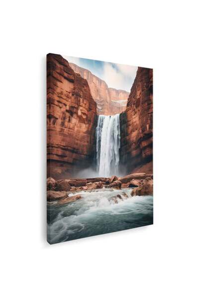 Tablou Canvas Tablou peisaj cascada canion, cod 3144