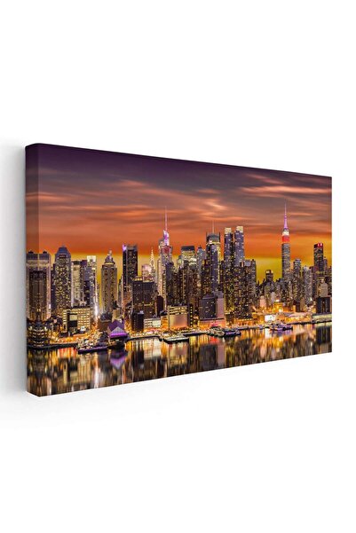 Tablou Canvas Tablou vedere panoramica New York rasarit, cod 2089