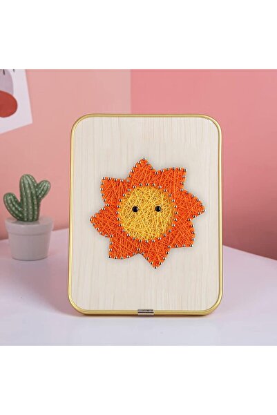 BALIM ÖRGÜ EVİ Set de flografie pentru copii Soare 15 x 20 cm
