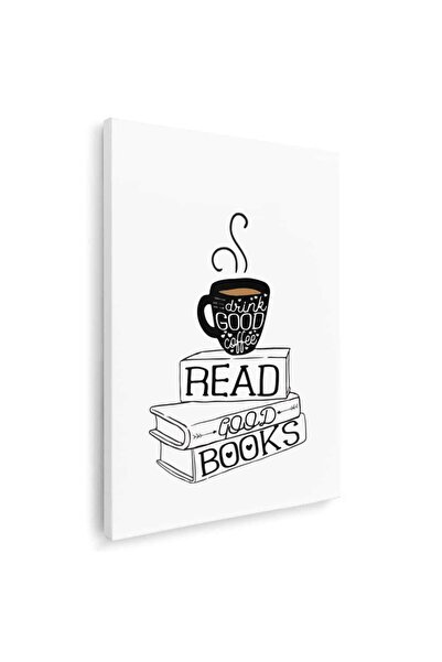 Tablou Canvas Tablou Drink coffee read good books, cod 3870