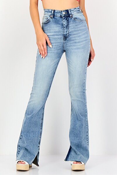 Don't Call Me Jennyfer بنطلون جينز نسائي ضيق قابل للتمدد، أزرق فاتح