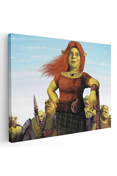 Tablou Canvas Shrek Fiona desene animate, cod 4635