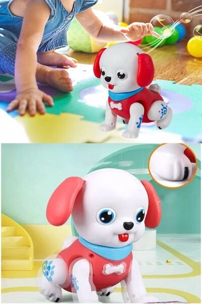 BYCEGU 40272 HARAKETLİ SESLİ VE IŞIKLI YÜRÜYEBİLEN OYUNCAK KÖPEK