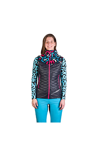 NORTHFINDER Women's insulating ski-touring vest Primaloft® JAVOROVA 1 multicolorprint