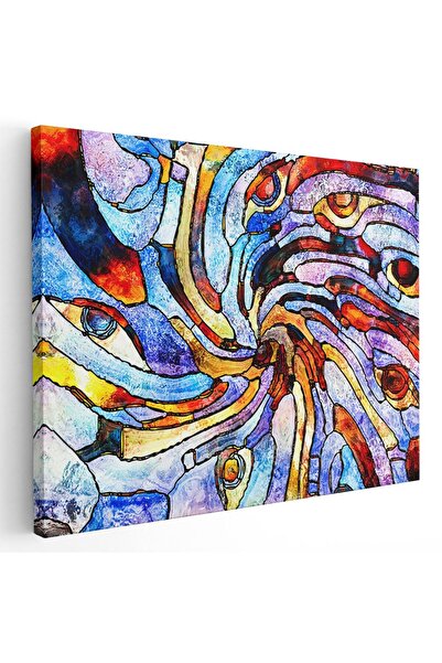 Tablou Canvas Tablou vitraliu forme abstracte geometrice, cod 1959