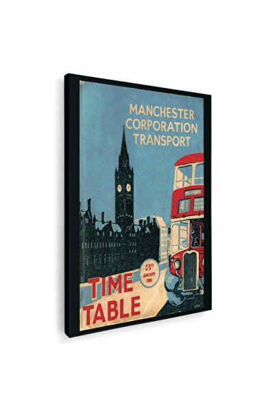 Tablou Canvas Tablou Manchester Corporation Transport vintage, cod 5436