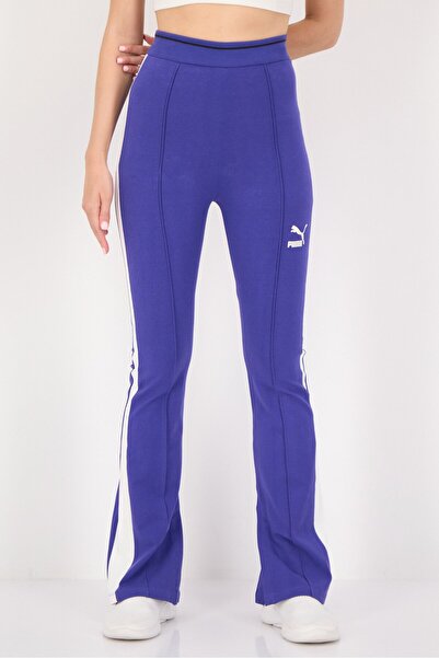 Puma Women Sportswear Fit Training T7 Flared Leggings, Purple