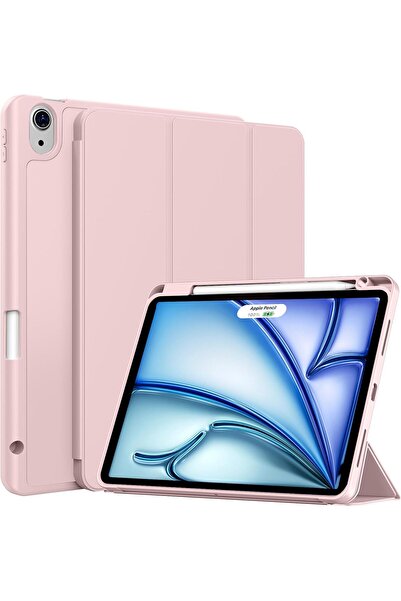 Generic حافظة لجهاز iPad Air 11 بوصة 2024، iPad Air الجيل الخامس/الرابع 2022/2020 10.9 بوصة مع حامل قلم رصاص [