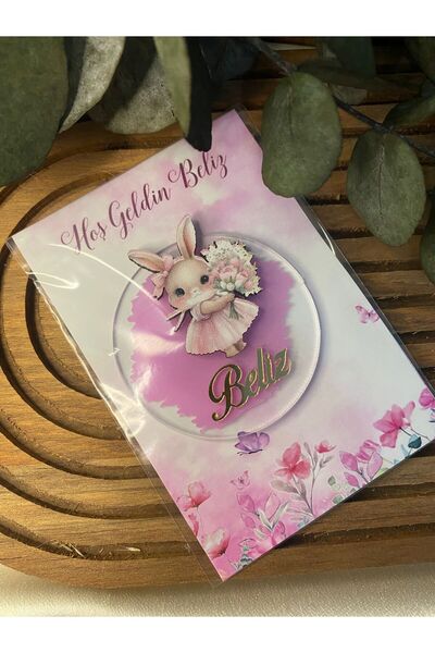 Gizem Graphic Tavşan Temalı Kız Bebek Pleksi Magnet 20'li Paket