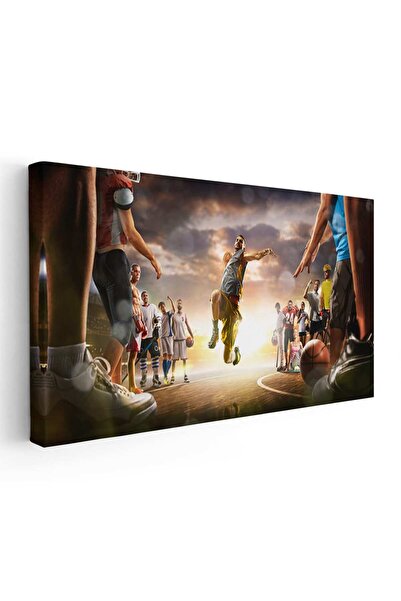 Tablou Canvas Tablou colaj sportivi baschet, cod 1864